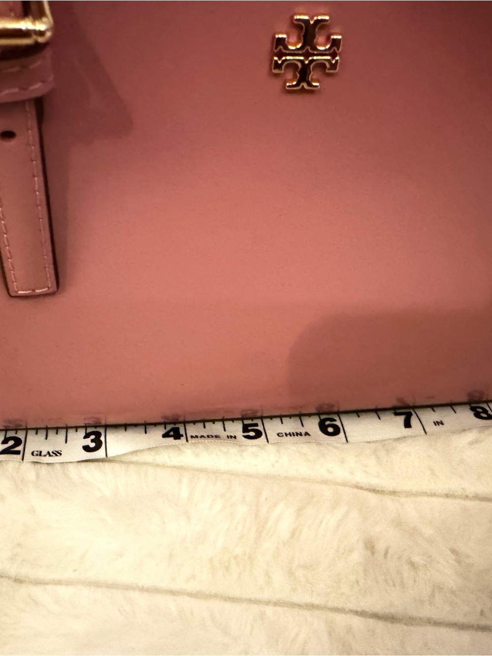 Tory Burch Rose Pink Leather Mini Satchel with Gold Hardware - Picture 9 of 11